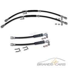 ATEC 4x BREMSSCHLAUCH + KLAMMERN VORNE + HINTEN FÜR AUDI A3 SKODA KAROQ VW GOLF