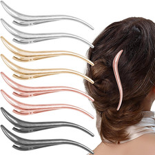 8 Pcs Large Metal Duckbill Hair Clips, 5 Inch Long Alligator Hair Pins French Tw