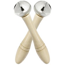 2 Pcs Handheld Bell Musical Shaking Jingle Bells Instrument Percussion