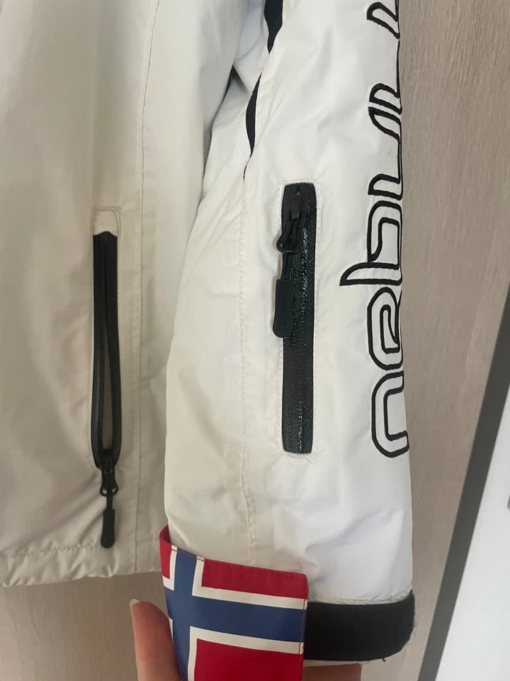 Ski Jacke Nebulus Damen Herren weiß schwarz - Bild 4 von 4