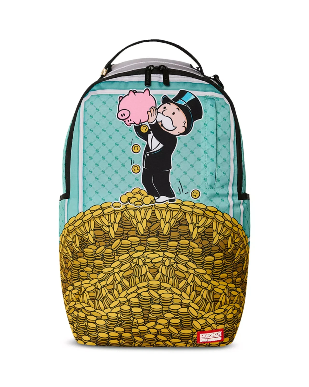 Sprayground x Monopoly Money Pile Backpack🔥New Black Bookbag Large School Bag