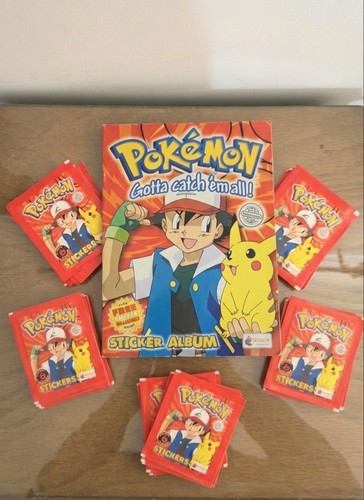 Pokémon topps 50 stickers and album