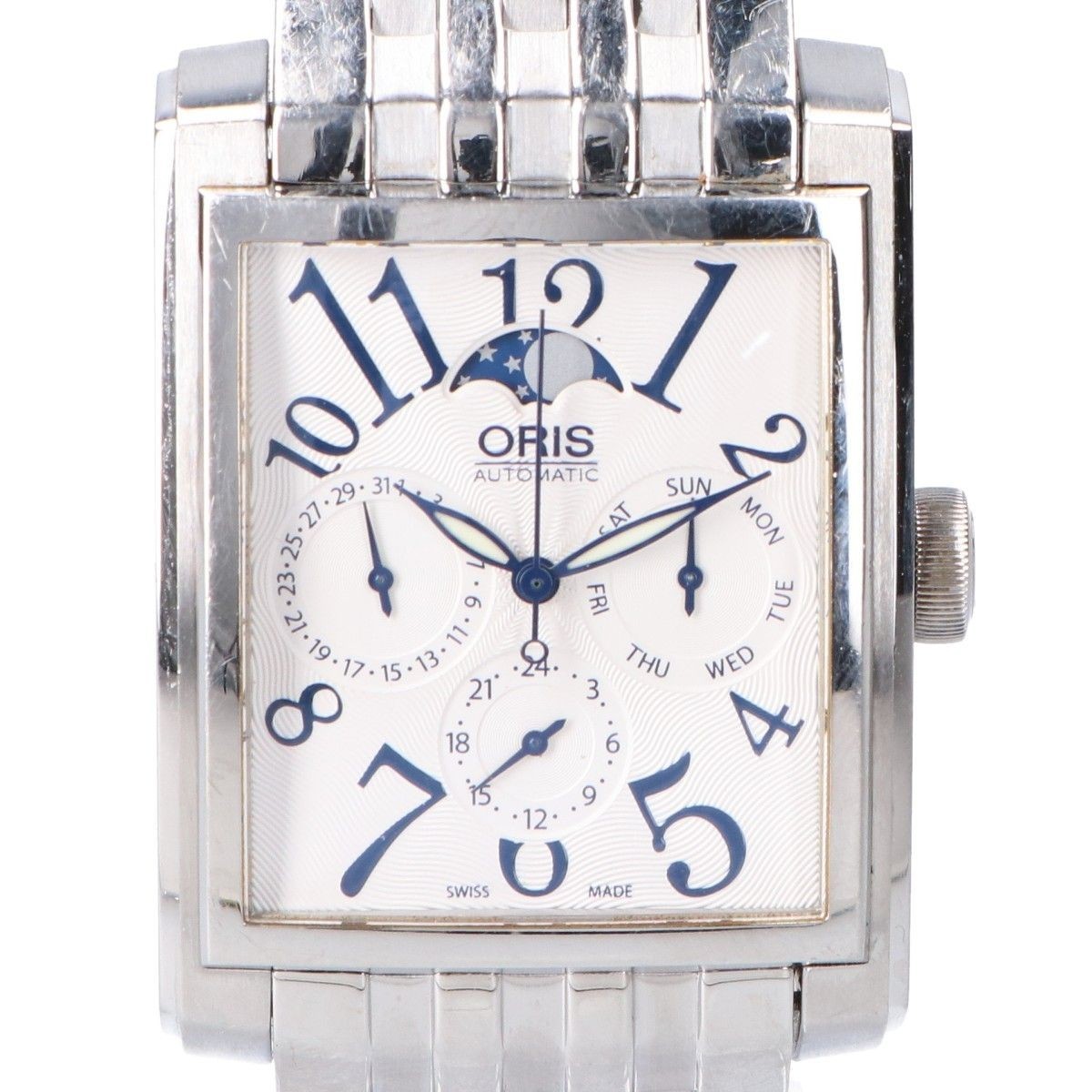 ORIS 7658 Rectangular Complication Moon Phase Aut… - image 2