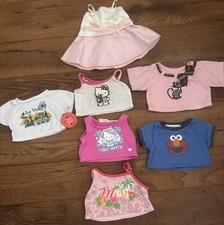Build A Bear Girl Clothes Dress Shirts Lot of 7 Piece