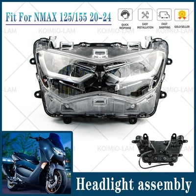 Headlight Assembly Headlamp Fit For Yamaha NMAX 155 NMAX 125 2020 - 2024 - Photo 1/4