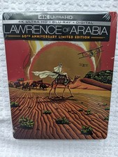 NEW Lawrence of Arabia 60th Anniversary Limited Ed Steelbook 4K UHD Blu-ray
