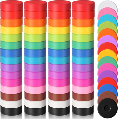60 Pcs Washable Tempera Paint Cakes in 15 Vibrant Colors for Arts & Crafts