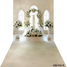 10'x20'CP Flower Wedding Hall Scenic Microfiber Fabric background backdrop SD434