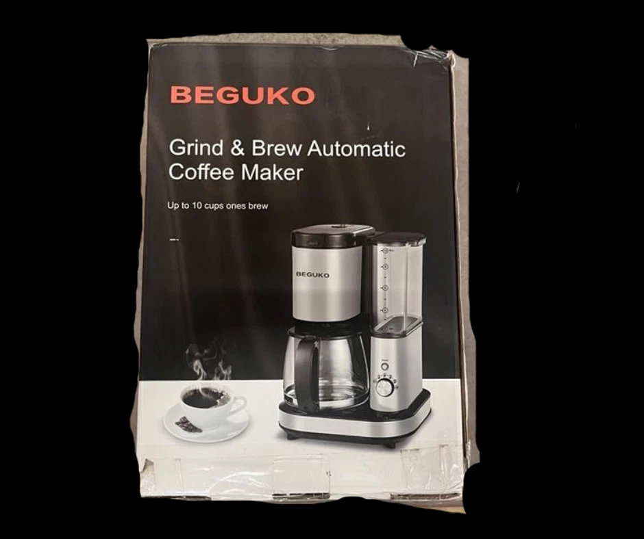 Beguko Grind And Brew Automatic Coffee Maker 10 Cup Stainless new