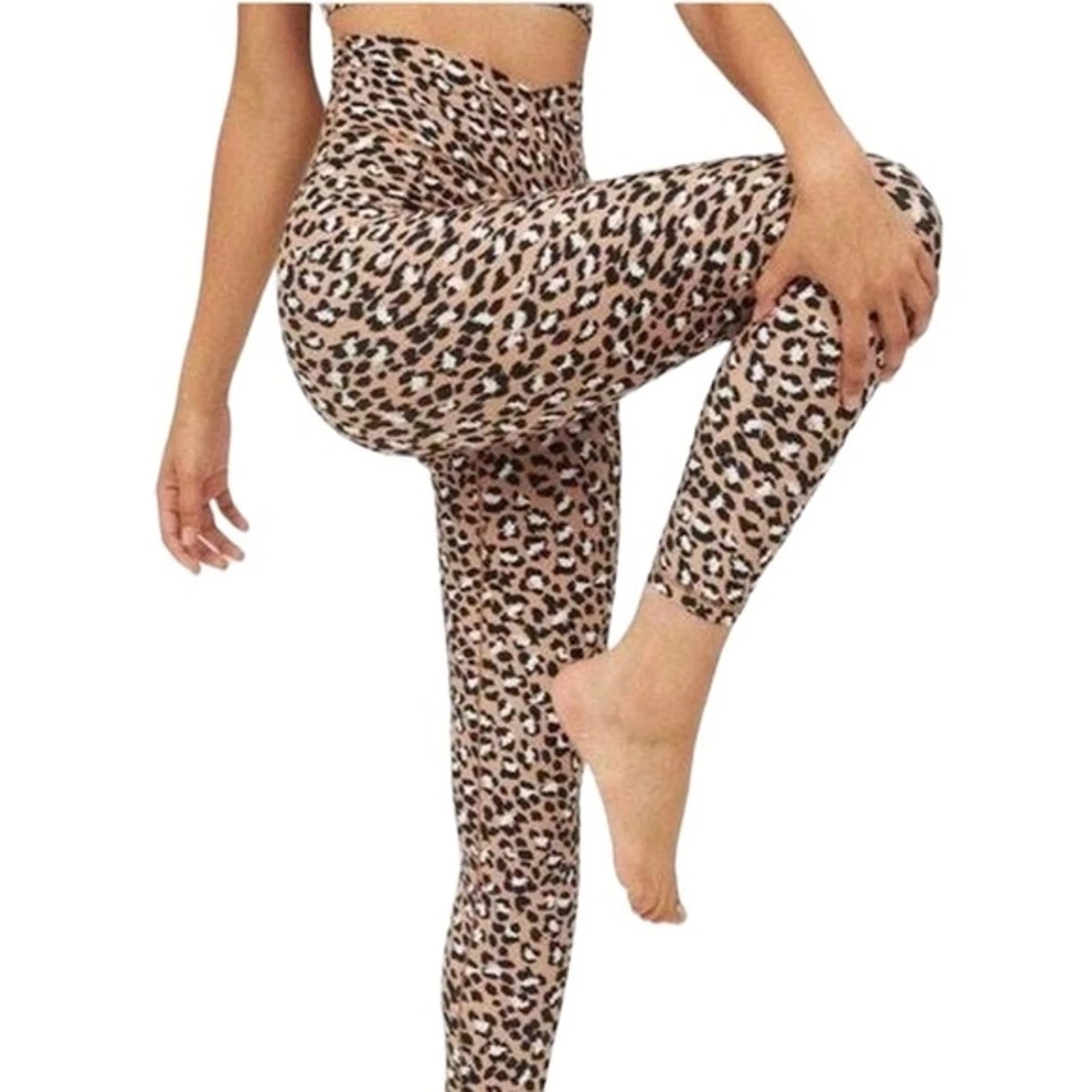 Aerie Real Me 7/8 Leopard Print Leggings Size Small NWT