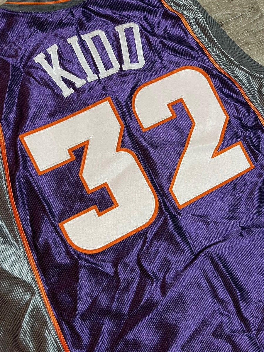 Vintage Champion Phoenix Suns Jersey Authentic Jason Kidd Sz 52