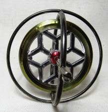 Vintage Star Shape Mid Century Metal Gyroscope Spinning Top Classic Toy 4