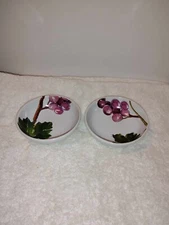 les fruit 2 pc hand painted dessert little bowls