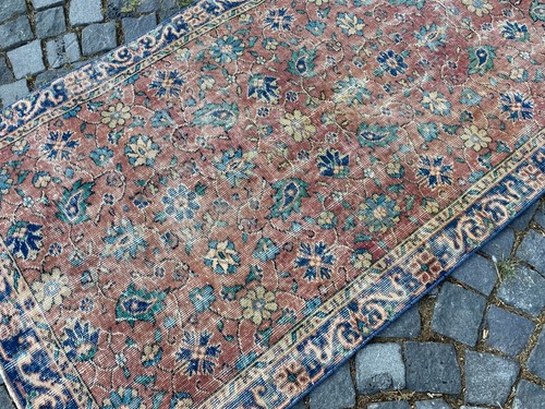 Turkish rug, Vintage rug, Handmade rug, Area rug, Wool rug, Carpet 3,4 x 6,6 ft - Picture 2 of 10