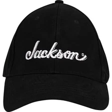 Jackson Logo Flexfit Baseball Cap, Black, Medium/Large