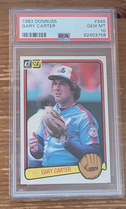 1983 Donruss #340 Gary Carter PSA 10 Montreal Expos