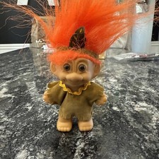 Vintage TROLLS Troll Dolls Pilgrim Native American Indian No Baby Russ Mother