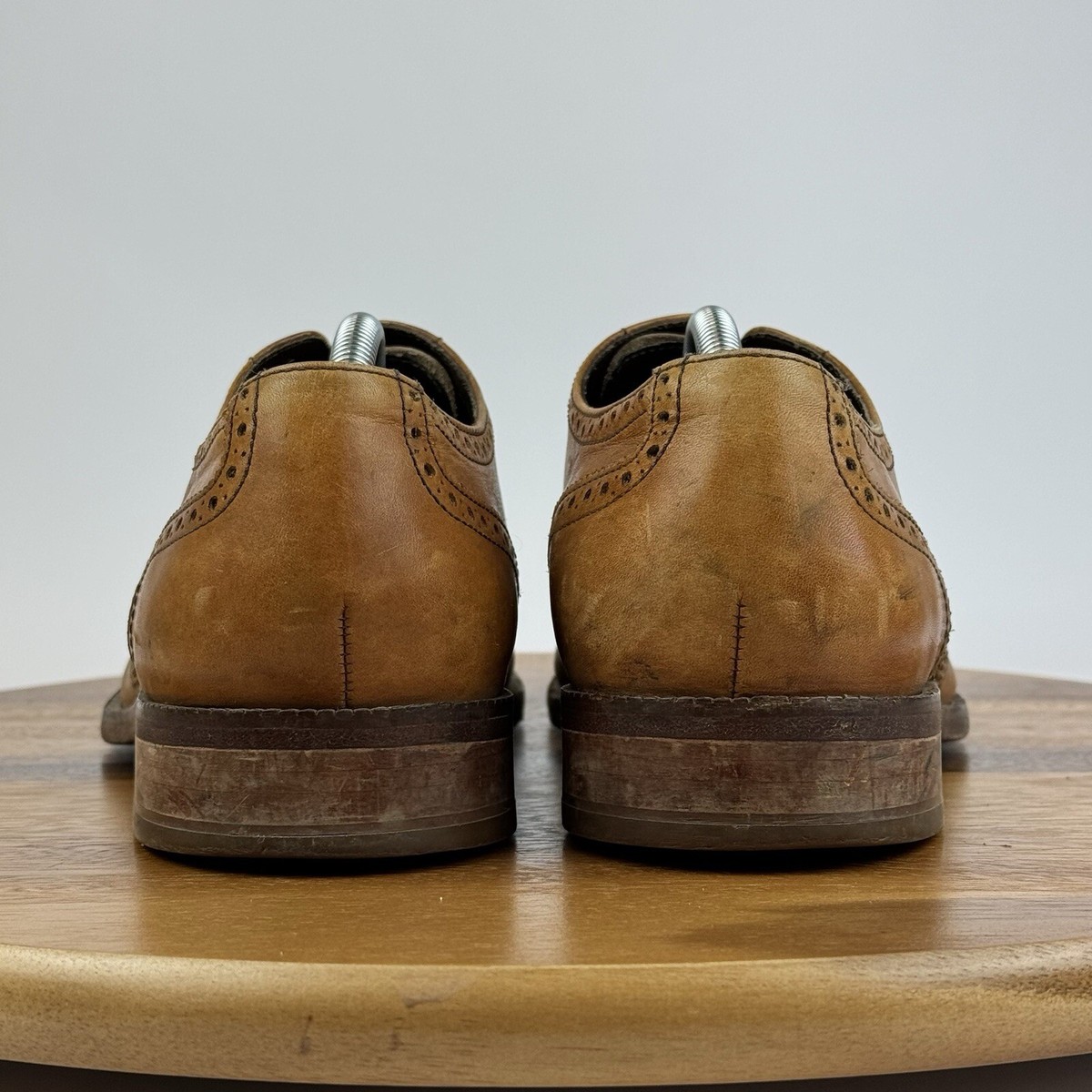 Mens Cole Haan Williams Brown Leather Eyelet Wingtip Dress  display picture 1