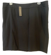Talbots Size 18WP Black Straight Stretch Career Basic Skirt - NWT MSRP 109