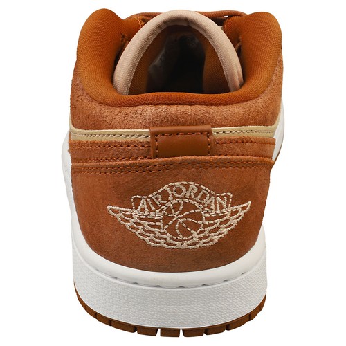 Nike Air Jordan 1 Low Se Womens Casual Trainers in Brown Coffee - 4 UK - Picture 4 of 8