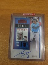 2020 PANINI CONTENDERS BASEBALL 5/75 RED DRAFT TICKET AUTO #123 ISAN DIAZ RC NM