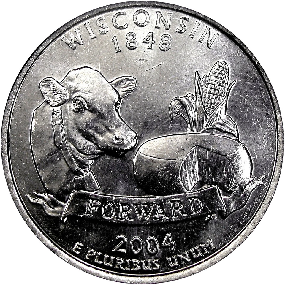 2004-D WI 25C NGC MS65PL "EXTRA LEAF HIGH" ~ IMPORTANT VARIETY & RARE PROOFLIKE! - Image 2 of 4