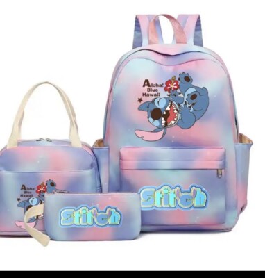 Stitch Rucksack mit Brotdose und Federmäppchen