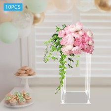 10 x 25 25 60cm Clear Flower Stand Acrylic Flower Stand for Wedding Centerpieces
