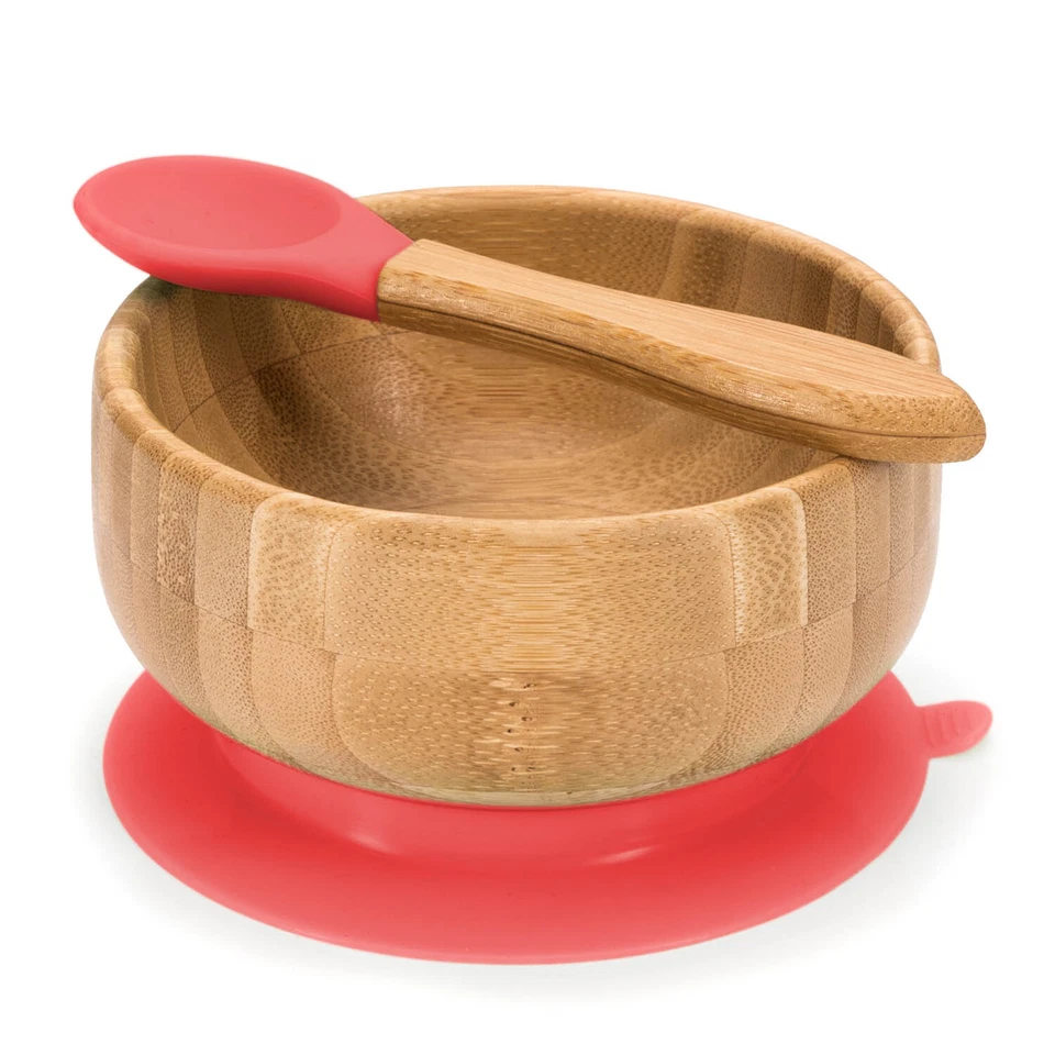 Baby Babyschale aus Bambus - Bambusschale Kinder Breischale Schüssel m. Saugnapf - Bild 2 von 4