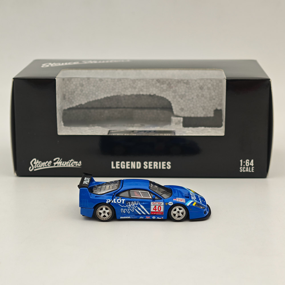 1/64 SH Ferrari F40 LM #40 Racing Sports Model Legend Series Open Tail Gate