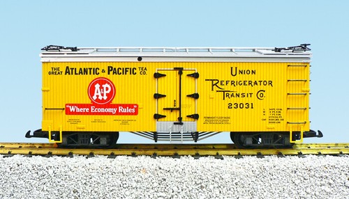 Trenes EE. UU. escala G R16490D Atlantic & Pacific (A & P) carretera #23031 amarillo/plateado | Zustand: New