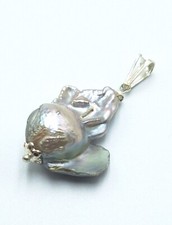 Ciondolo Perla BAROCCA in Argento 925 Stile Antico Perla scaramazza