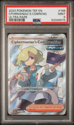 PSA 9 Pokemon - Ciphermaniac's Codebreaking Full Art - 198