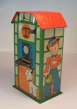 Michael Seidel Blech Spardose Money-Bank Telefonzelle D.G.M. US Zone #2063