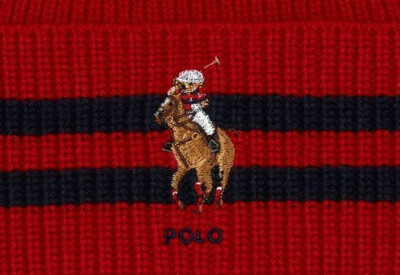 Polo RALPH LAUREN Men's Hat Beanie Polo Riding Bear Striped Cuff Skully 