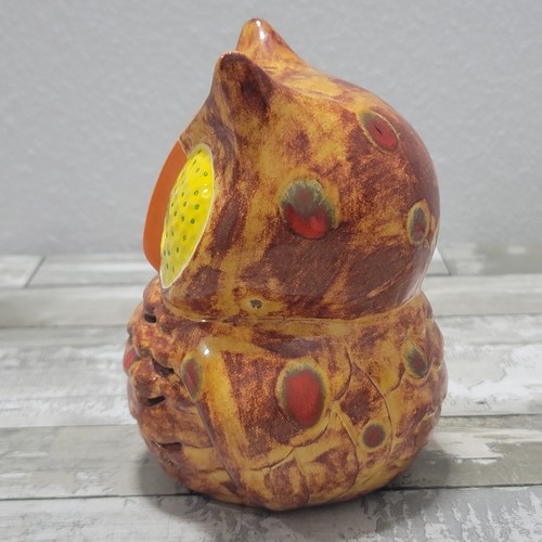 Owl Lamp - Vintage Ceramic Nightlight Table Lamp - 6" Tall - Picture 6 of 16