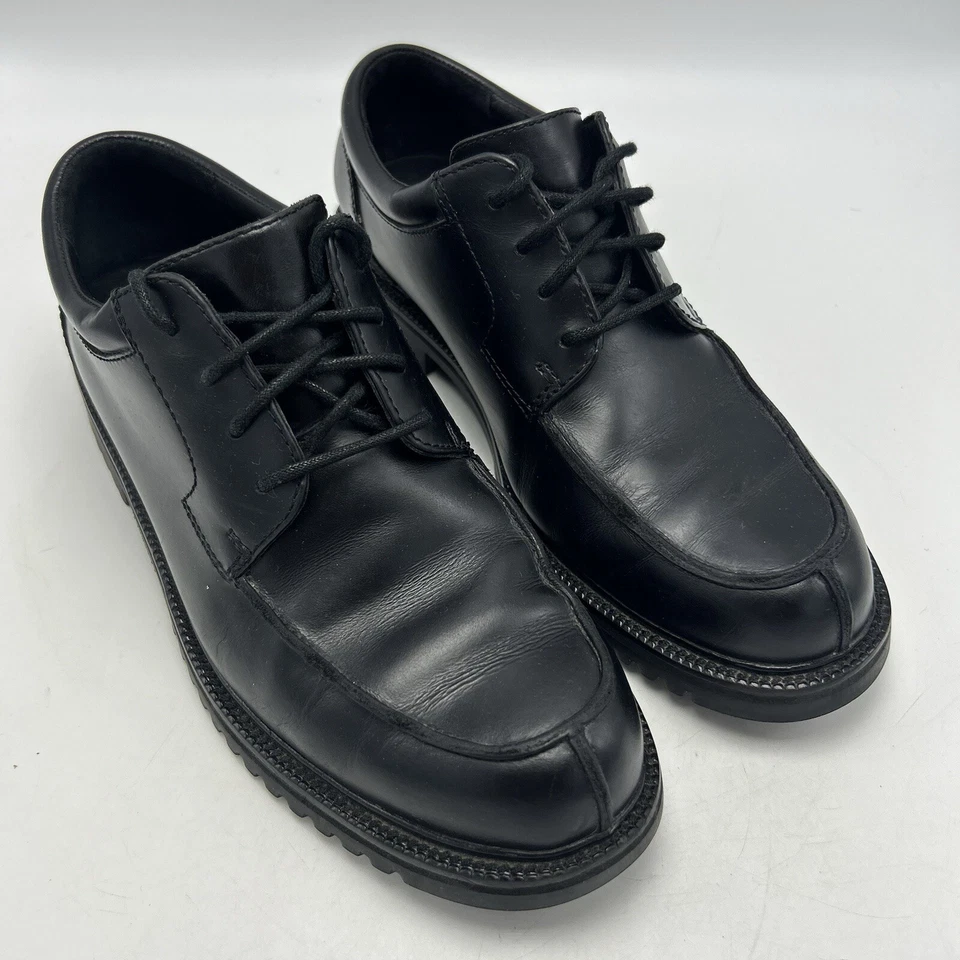 Cole Haan Country Mens Oxford Shoes 8 M Lug Sole Black Leather