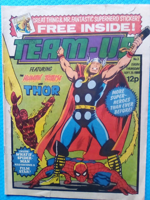 MARVEL TEAM-UP #3 - MARVEL UK - 1980 - NO GIFT - VERY FINE - FIRST PRINTING