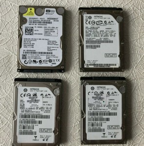 4x SATA 2,5 Zoll HDD Festplatte: Hitachi, WD, 320gb