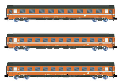 Arnold HN4395 FS 3-unit pack UIC-Z Eurofima 1st cl + 2x 2nd cl C1 live neu OVP
