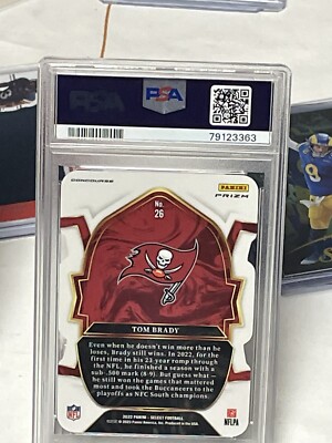 2022 PANINI SELECT #26 TOM BRADY ZEBRA PRIZM DIE-CUT SSP CASE HIT
