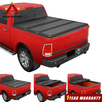Hard Folding Tonneau Cover 6.5ft Short Bed JDMSPEED Fit For Dodge Ram 2002-2008