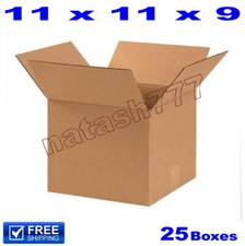 25 - 11x11x9 Cardboard Boxes 32-ECT Mailing Packing Shipping Corrugated Carton