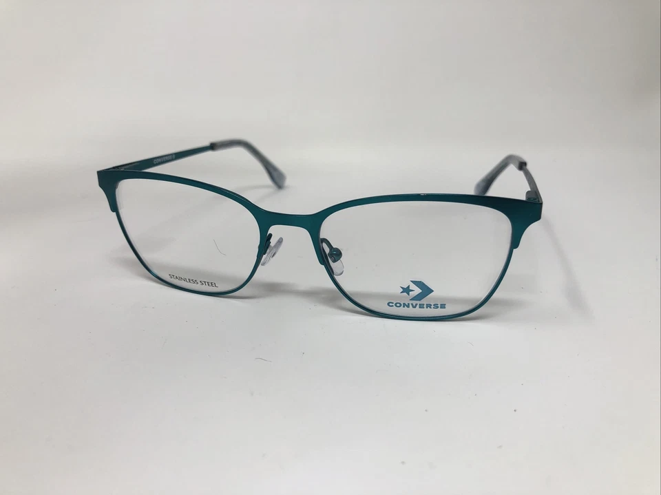 MARCO DE GAFAS CONVERSE PARA NIÑOS VCJ008 VERDE AZULADO 48-15-130 BISAGRA FLEXIBLE DE METAL 4341 Foto 4 de 4