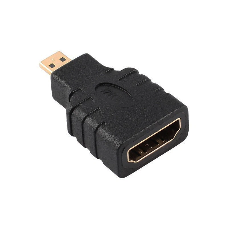 HDMI Female to Micro HDMI Male Converter Adapter Connector HD TV DVD Camera - Image 3 of 4