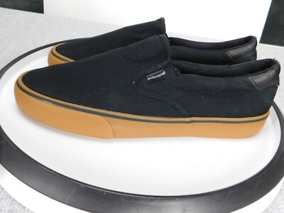 Lugz Men\'s Slip-On Canvas Loafers in Black and Gum Lugz Men main image 3