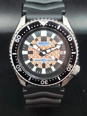 Seiko Herren Automatik Uhr 17J Modifiziert Scuba Divers 150M ca. Juni 1995 GRATIS P&P