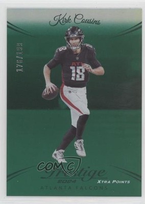 2024 Panini Prestige Xtra Points Green Premium 176/199 Kirk Cousins #10 0q3