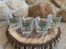 Set of 4 VINTAGE MCGUIRE'S ORIGINAL CREAM LIQUEUR SHOT GLASSES 3" TALL