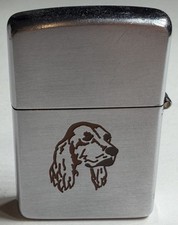 Vintage 1949-50 Zippo - Sports Series Dog - Initials SF - RARE
